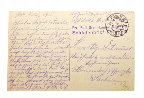 POZNAŃ - POMNIK FRIEDRICHA SCHILLERA 1915