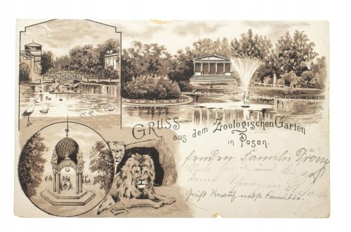POZNAŃ - OGRÓD ZOOLOGICZNY, ZOO 1903