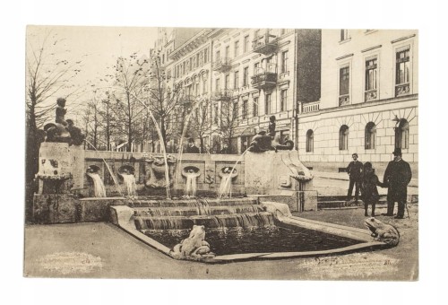 POZNAŃ - FONTANNA Z DELFINAMI l. 20