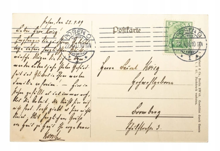 POZNAŃ - OGRÓD BOTANICZNY 1909
