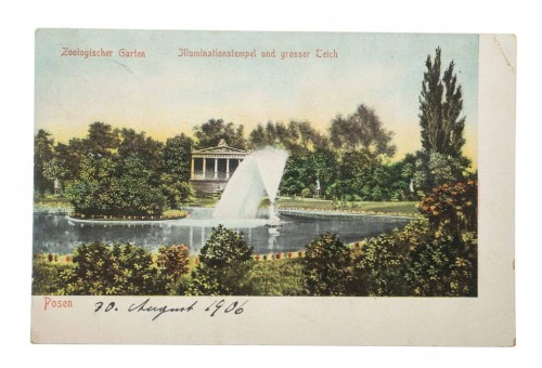 POZNAŃ - OGRÓD ZOOLOGICZNY, FONTANNA 1906