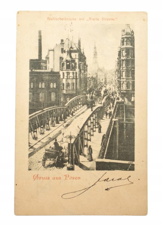 POZNAŃ - MOST CHWALISZEWSKI 1899