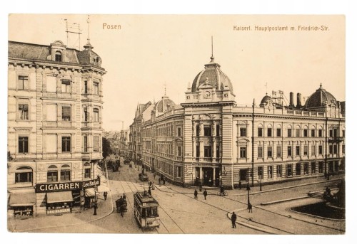 POZNAŃ POCZTA FRIEDRICH-STR. STEMPEL ŻABIKOWO 1914