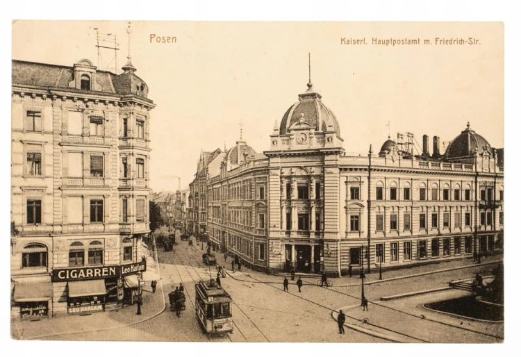 POZNAŃ POCZTA FRIEDRICH-STR. STEMPEL ŻABIKOWO 1914