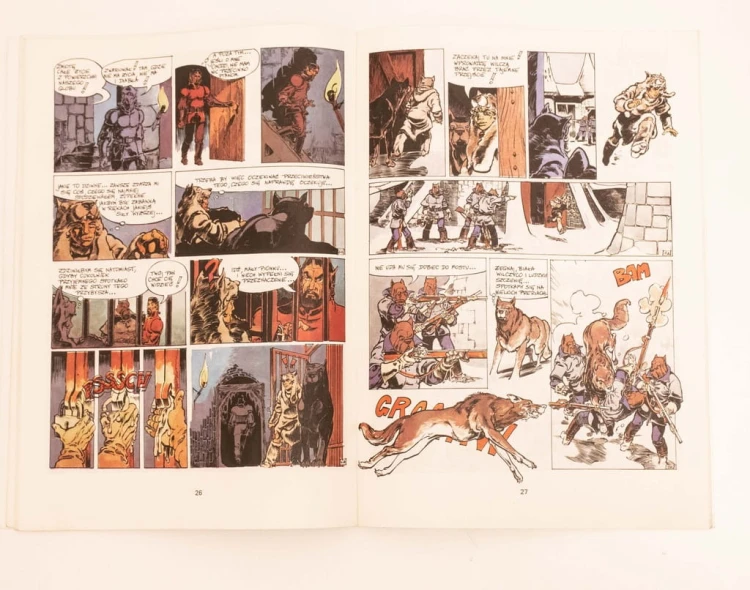 STARY KOMIKS ERIC TETFOL KSIĄŻĘ GEVAUDANU 1990