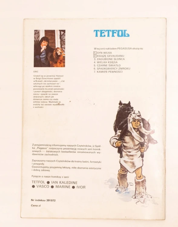 STARY KOMIKS ERIC TETFOL KSIĄŻĘ GEVAUDANU 1990