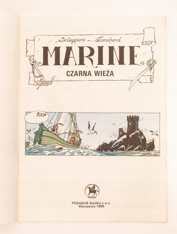 STARY KOMIKS MARINE CZARNA WIEŻA 1990