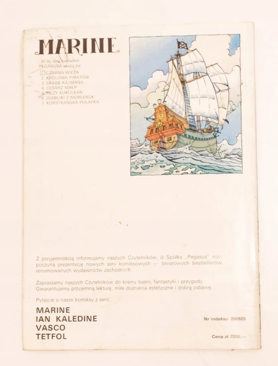 STARY KOMIKS MARINE CZARNA WIEŻA 1990