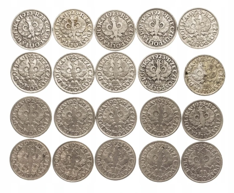 ZESTAW MONET 10 GROSZY 1923 ROK (20 SZTUK) NR 2