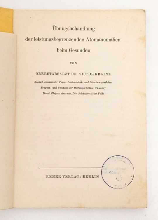 STARA KSIĄŻKA NIEMIECKA POSTAWA CIAŁA 1942