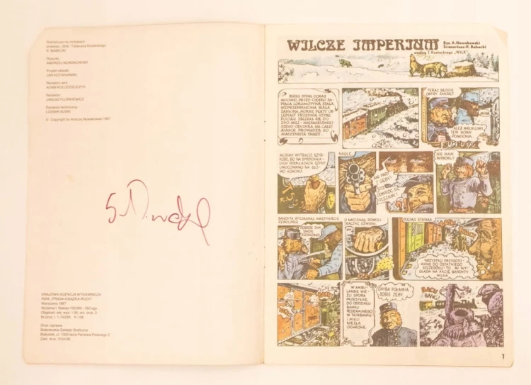STARY KOMIKS WILCZE IMPERIUM 1987
