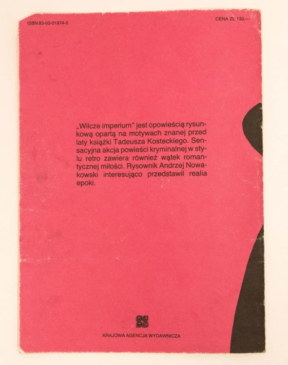 STARY KOMIKS WILCZE IMPERIUM 1987