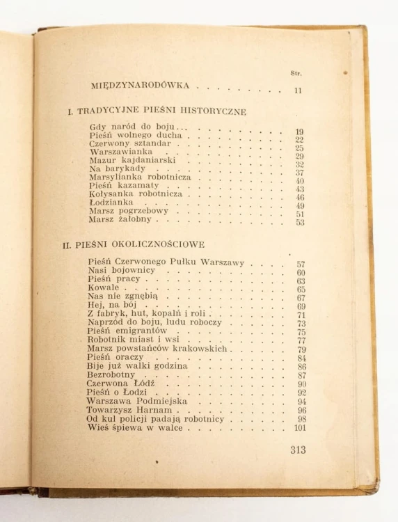 STARA KSIĄŻKA POLSKIE PIEŚNI REWOLUCYJNE 1950