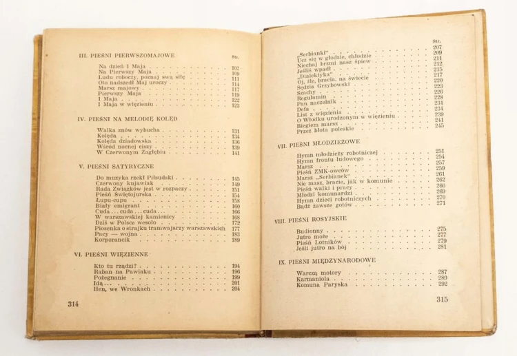 STARA KSIĄŻKA POLSKIE PIEŚNI REWOLUCYJNE 1950