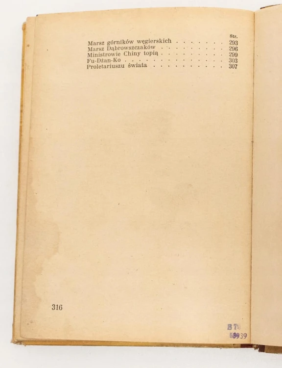 STARA KSIĄŻKA POLSKIE PIEŚNI REWOLUCYJNE 1950