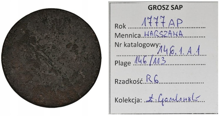 St. A.Poniatowski 1764-95, grosz 1777 AP Warszawa