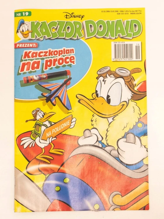 STARY KOMIKS KACZOR DONALD NR 19 2008