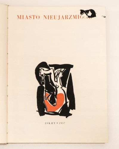 STARA KSIĄŻKA ISKRY MIASTO NIEUJARZMIONE 1957