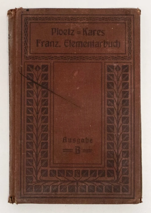 STARA KSIĄŻKA NIEMIECKA PODSTAWY FRANCUSKIEGO 1909