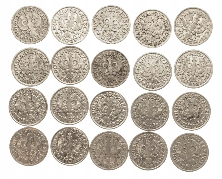 ZESTAW MONET 10 GROSZY 1923 ROK (20 SZTUK) NR 4