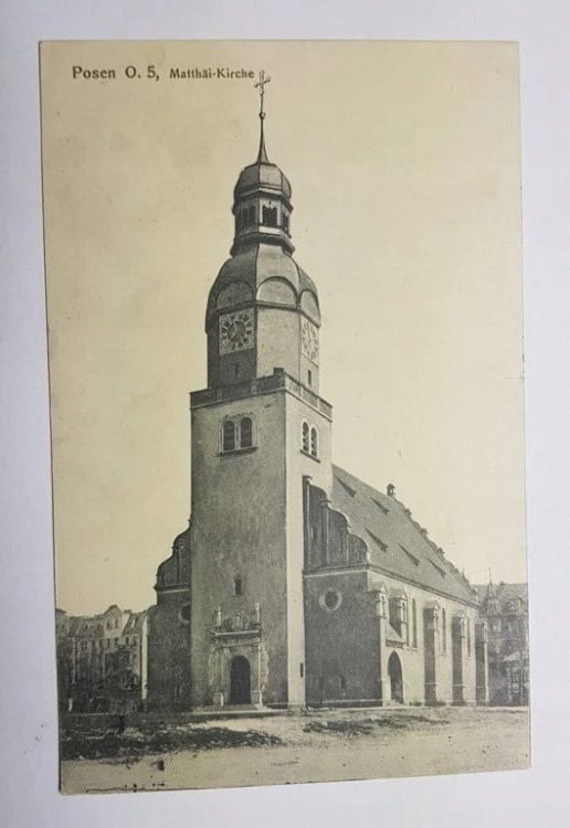 POZNAŃ RYNEK WILDECKI KOŚCIÓŁ 1915