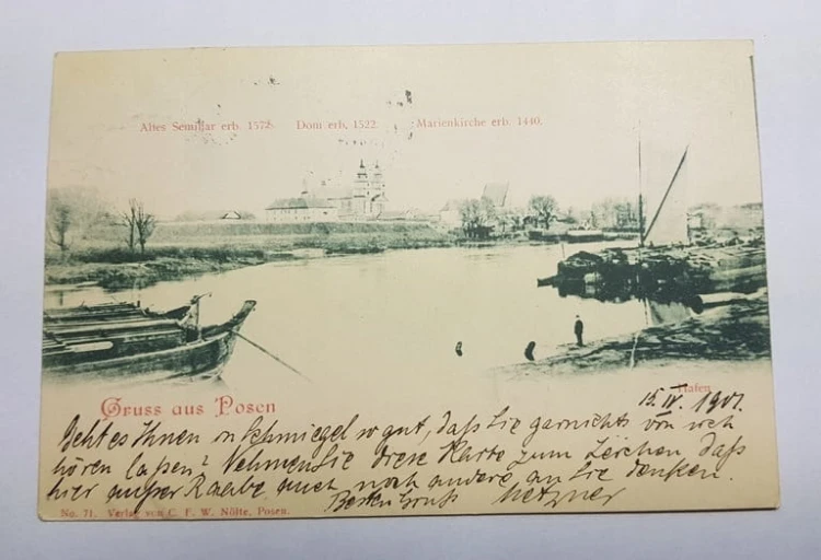 POZNAŃ WARTA KATEDRA 1901