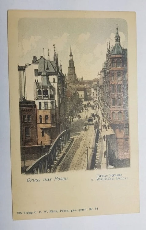 POZNAŃ MOST CHWALISZEWSKI UL.SZEROKA pocz.XX w.