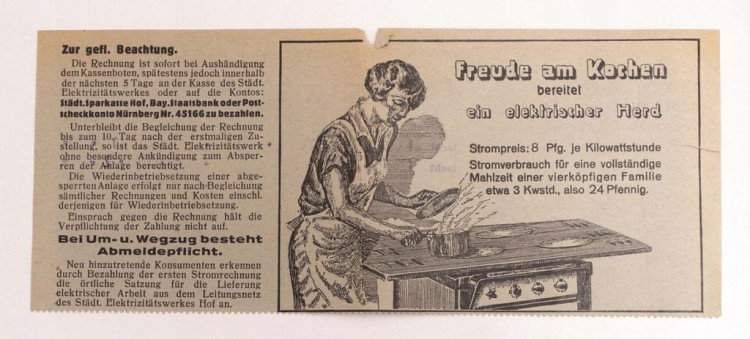 STARY NIEMIECKI RACHUNEK ELEKTRIZITATSWERK 1936