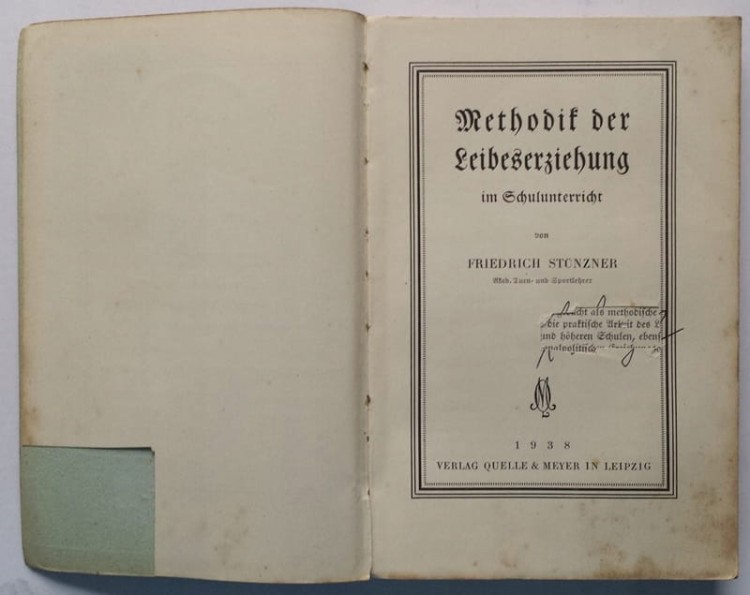 STARA KSIĄŻKA METODOLOGIA KSZTAŁCENIA CIAŁA 1938