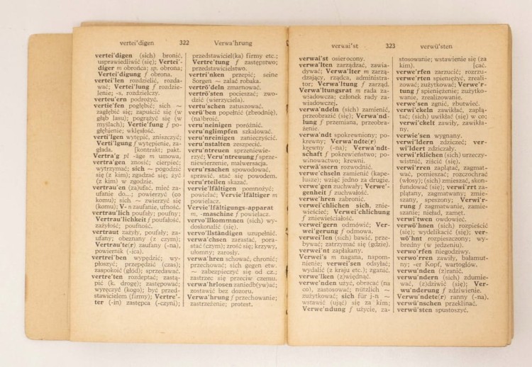 STARA KSIĄŻKA SŁOWNIK NIEMIECKO - POLSKI 1939