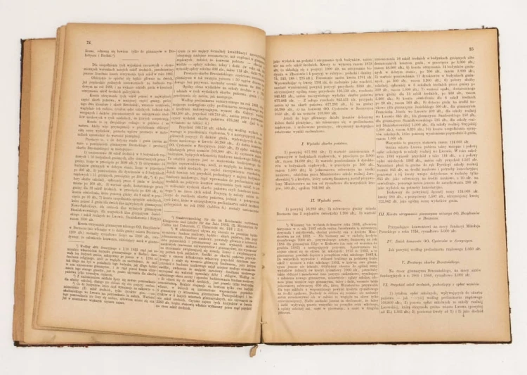 SPRAWOZDANIE SZKÓŁ ŚREDNICH GALICYJSKICH 1884