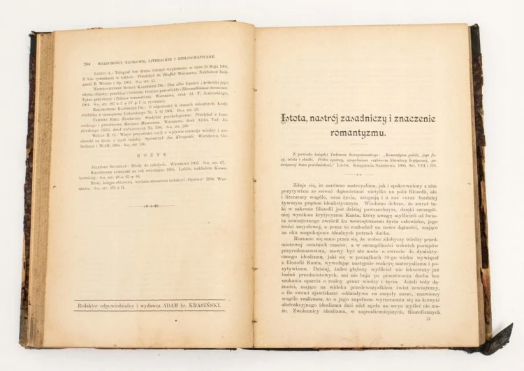 STARA KSIĄŻKA BIBLIOTEKA WARSZAWSKA TOM I 1905