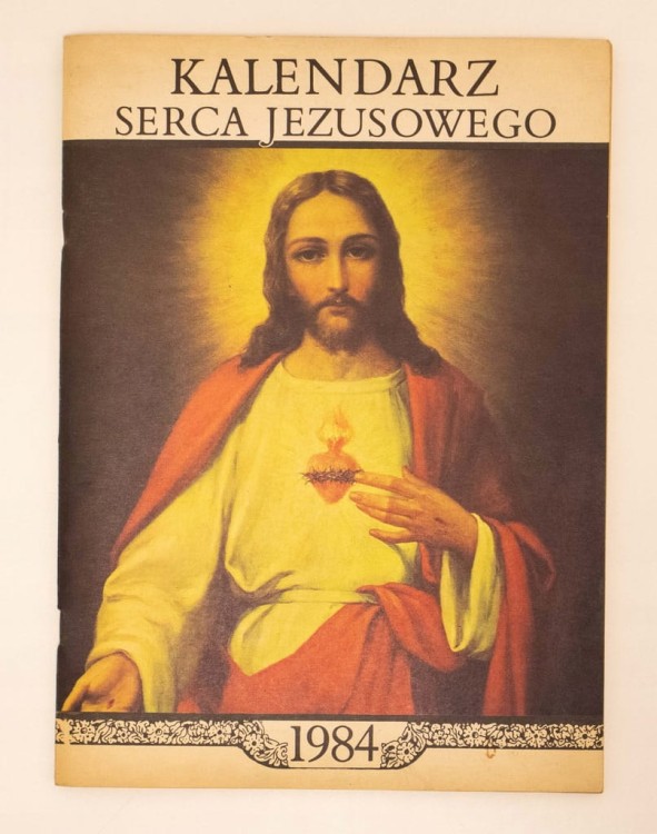 STARA KSIĄŻKA KALENDARZ SERCA JEZUSOWEGO 1984