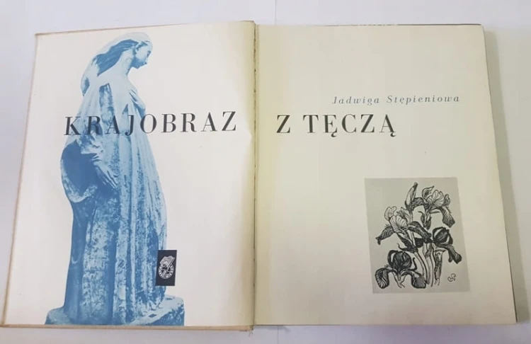 KRAJOBRAZ Z TĘCZĄ JADWIGA STĘPIENIOWA 1962