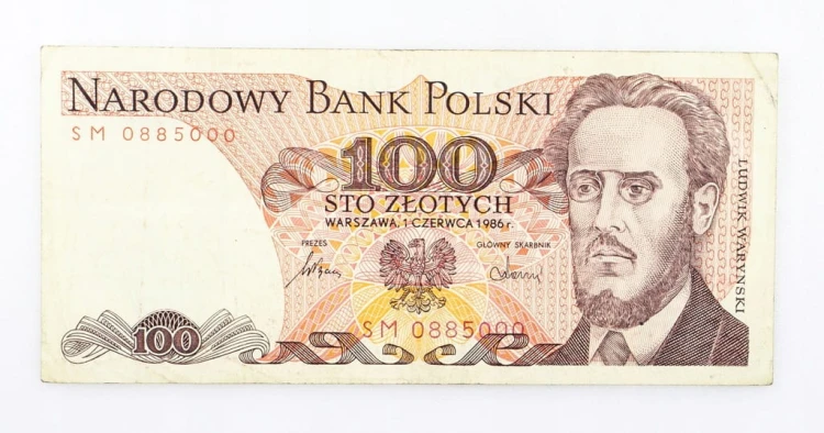 100 ZŁOTYCH 1986 ROK s. SM st. 3+