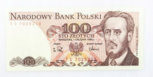 100 ZŁOTYCH 1988 ROK s. TS st. 1