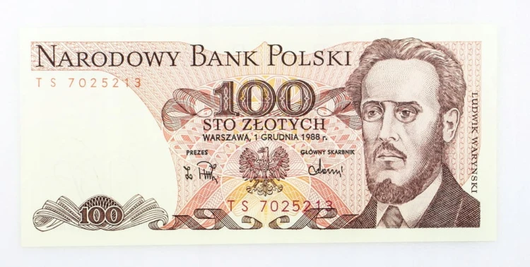 100 ZŁOTYCH 1988 ROK s. TS st. 1