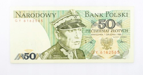 50 ZŁOTYCH 1988 ROK s. GY st. 1