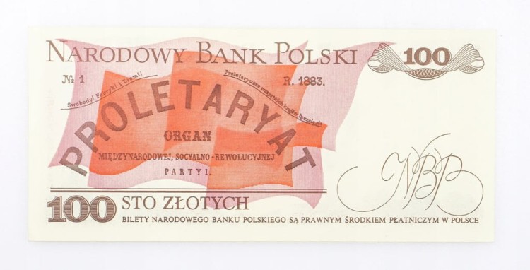 100 ZŁOTYCH 1986 ROK s. NZ st. 1