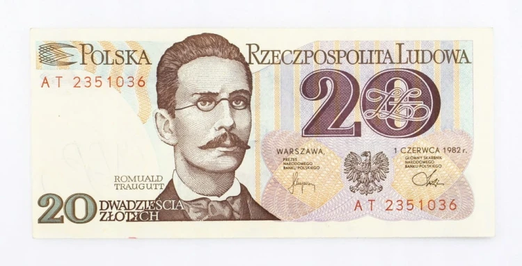 20 ZŁOTYCH 1982 ROK s. AT st. 2