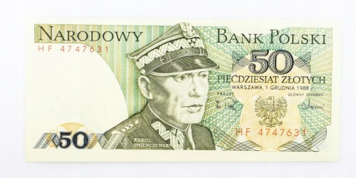 50 ZŁOTYCH 1988 ROK s. HF st. 1