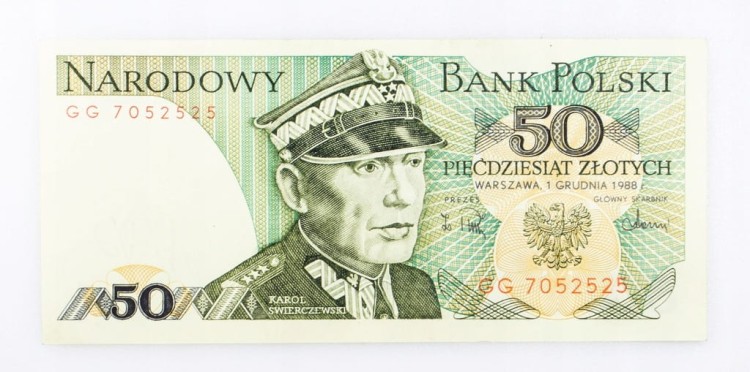 50 ZŁOTYCH 1988 ROK s. GG st. 1