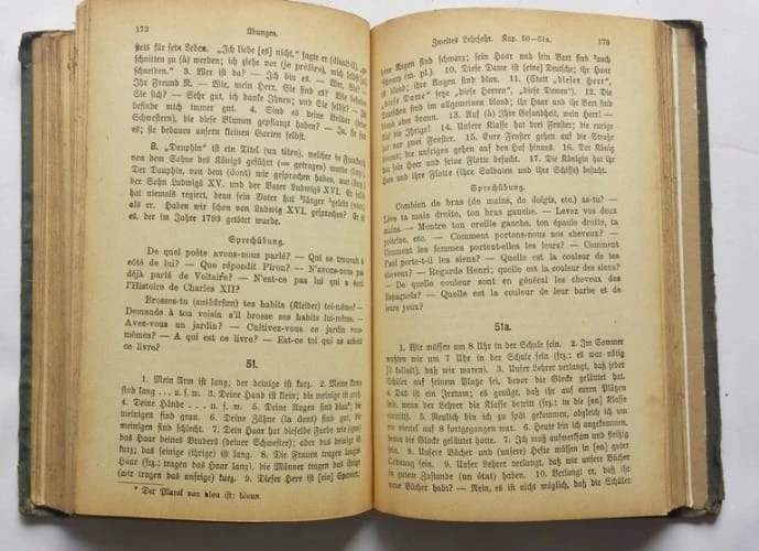 STARA KSIĄŻKA FRANZOSISCHES ELEMENTARBUCH 1917