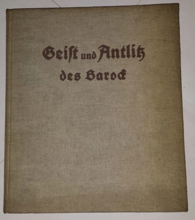 STARA KSIĄŻKA NIEMICKA SZTUKA BAROKU 1937