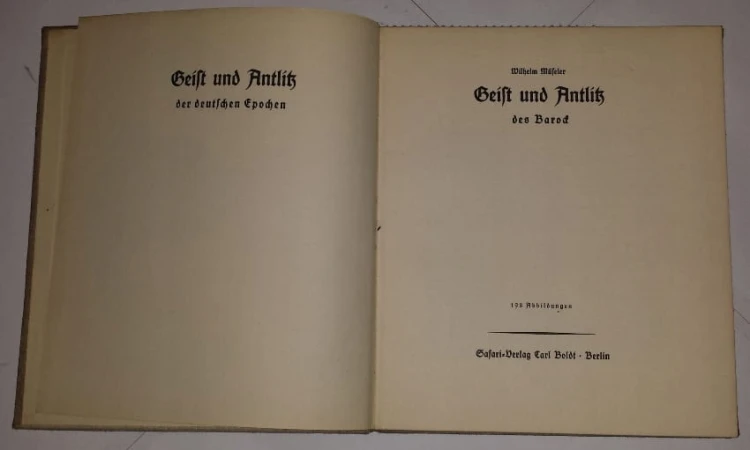 STARA KSIĄŻKA NIEMICKA SZTUKA BAROKU 1937