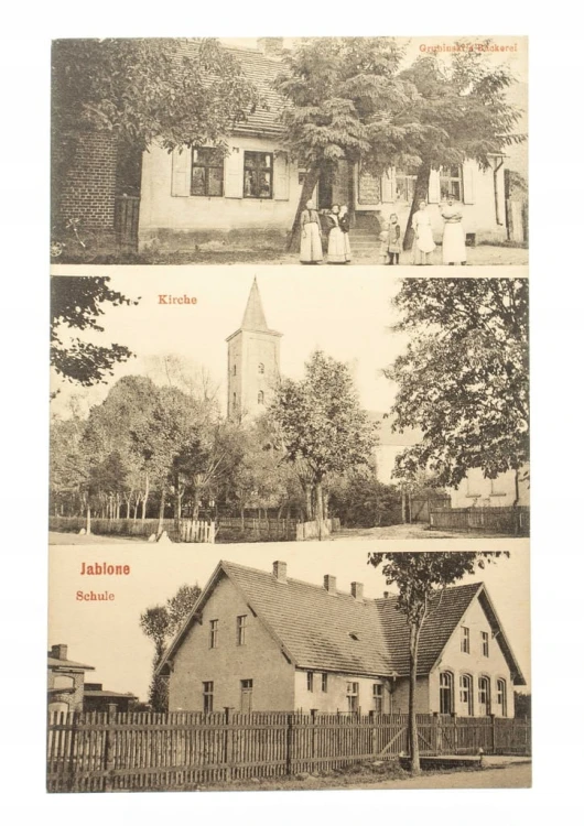 JABŁONNA - KOŚCIÓŁ, SZKOŁA, RESTAURACJA l. 20