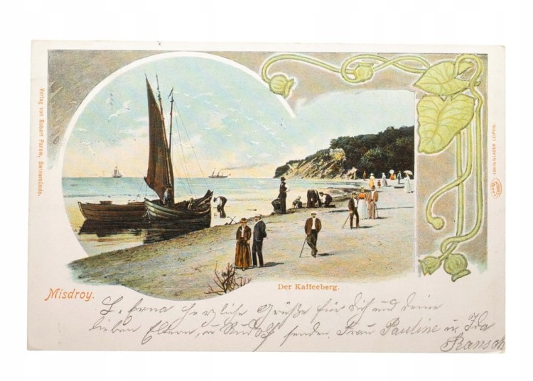 MIĘDZYZDROJE - KAWCZA GÓRA, ŻAGLÓWKA 1902