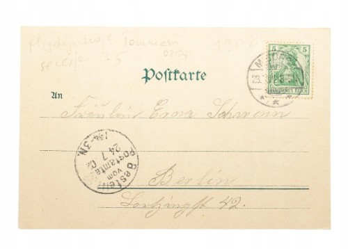 MIĘDZYZDROJE - KAWCZA GÓRA, ŻAGLÓWKA 1902