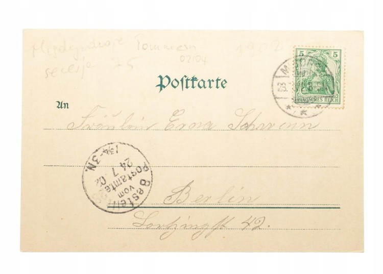 MIĘDZYZDROJE - KAWCZA GÓRA, ŻAGLÓWKA 1902