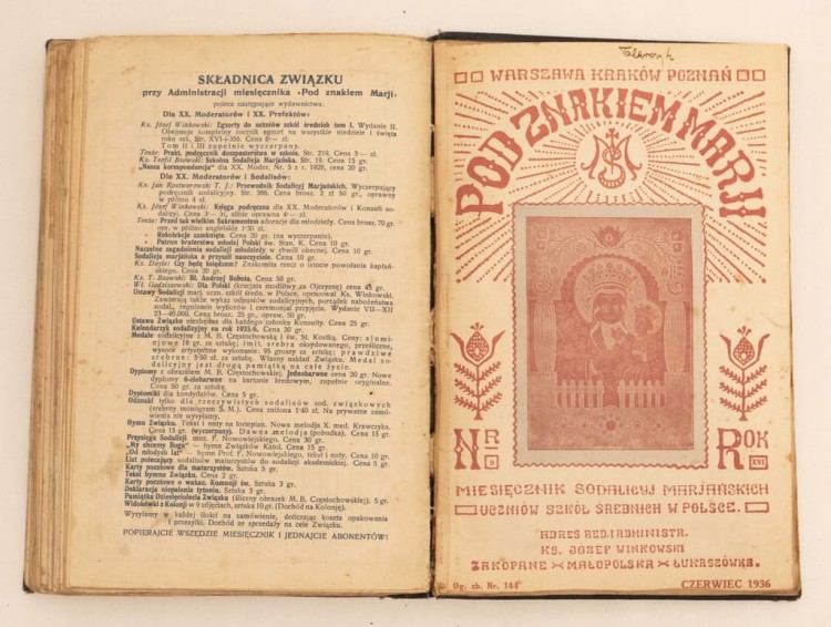 ZBIÓR MIESIĘCZNIKA POD ZNAKIEM MARJI 1934-1936